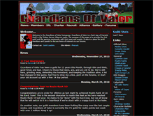 Tablet Screenshot of guardiansofvalor.com